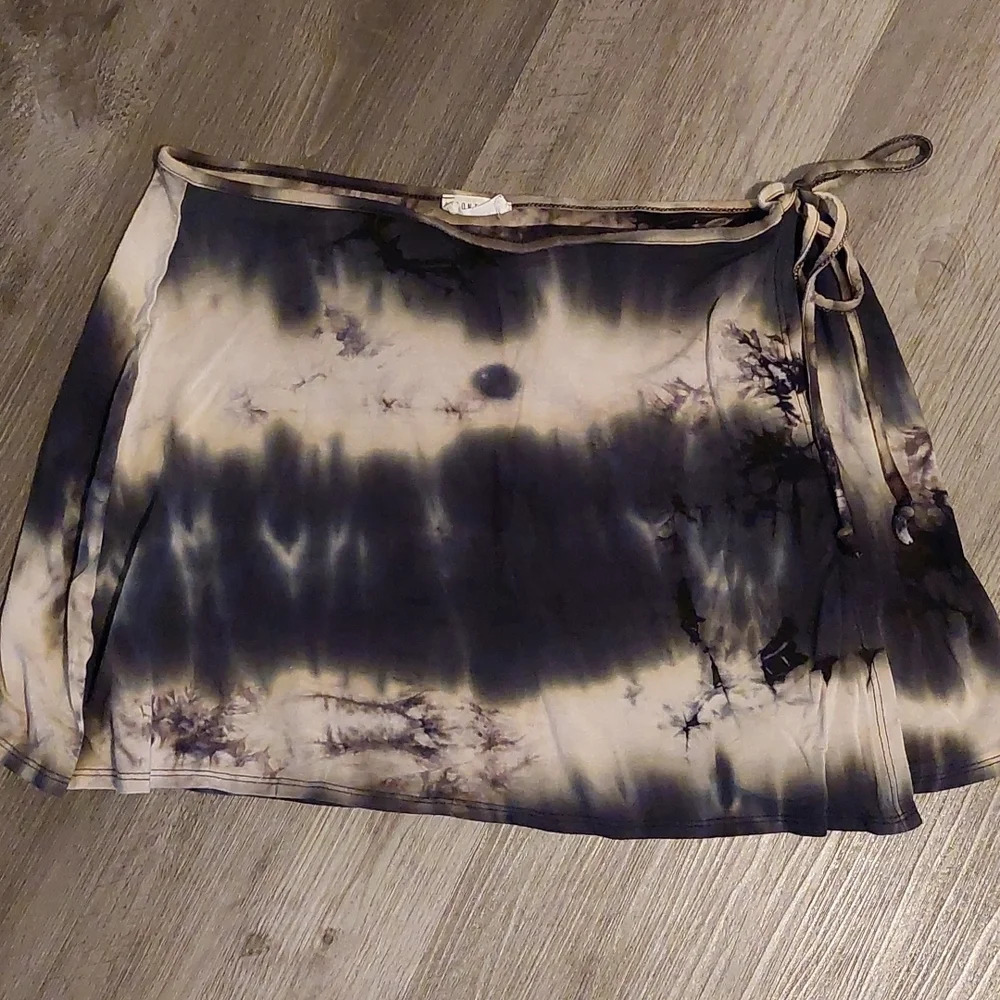 Vintage Contempo Casuals tie dye Pull On Faux Wrap 90's Y2K Beach Resortwear